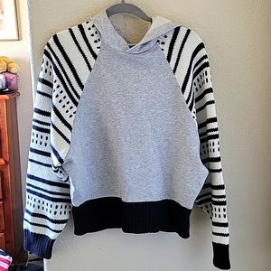 Urban Outfitters Grey Sweater Sleeve Hoodie